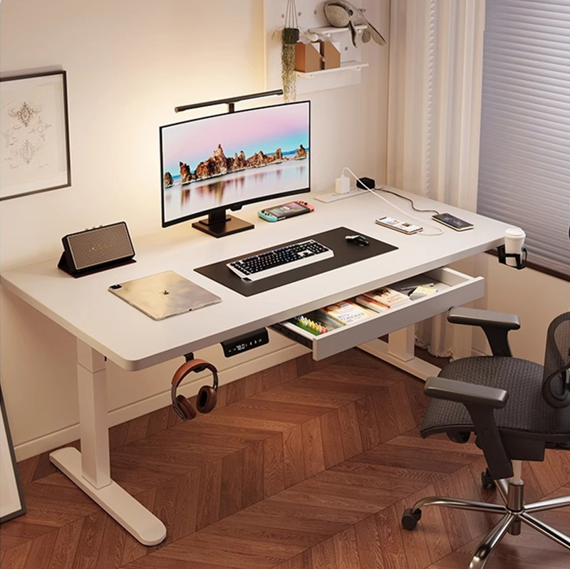 Setup Desk Monitor - Nowoczesne elektryczne biurko stojące z dwoma