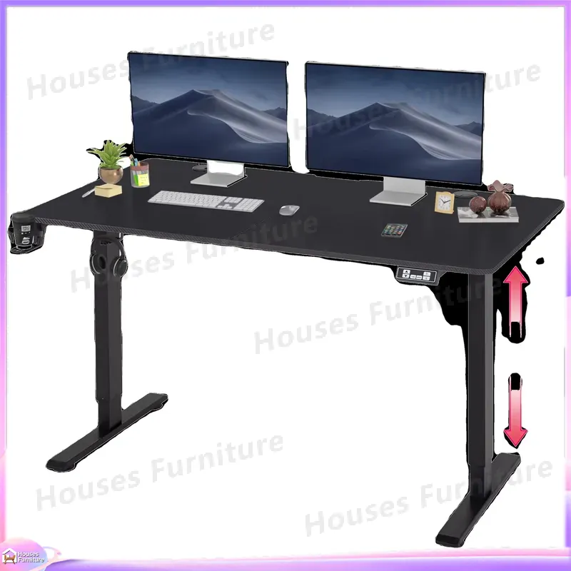 Desk Setup Pc And Laptop - Duże biurko gamingowe z oświetleniem RGB